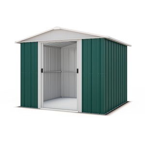 Yardmaster Metal Shed - Green / 242 x 193 x 217cm by Yardmaster
