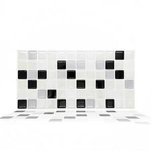 3D Tile Stickers Multipack - Black, White / 31cm / 30cm / 24 by WALPLUS