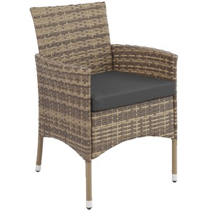 Rattan Garden Furniture Set Lucerne Two Sets Of Cushion Covers by tectake