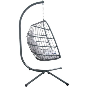 Azura Hanging Egg Chair - Grey by Madefor.living