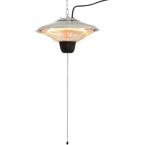 Patio Heater Ceiling 1500W Light with Pull Switch - Grey
