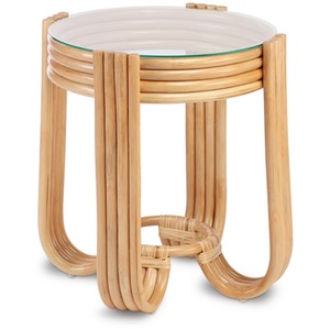 Pretzel Cane Lamp Table - Green by Desser
