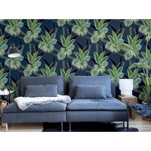 Miami Tropics Bedroom Quality Wallpaper - Navy by Arthouse