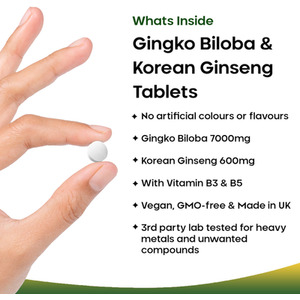 Ginkgo Biloba and Korean (Panax) Ginseng - ginko by New Leaf Products