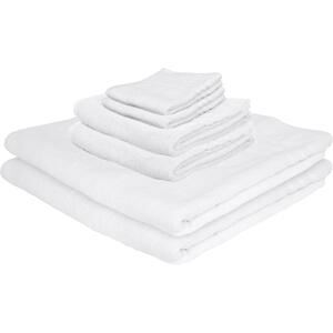 Cotton Towels Set - 160cm x 90cm - 6pc - White by Nicola Spring