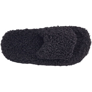 Soft Plush Open-Toe Cotton Slippers by Livingandhome