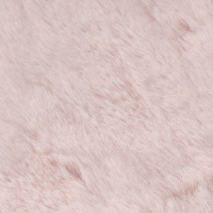 Rabbit Faux Fur Throw - Blush / Medium by Divante