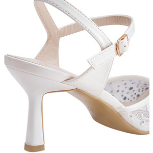 Heels Elegant Slingback Rhinestone Pointed Toe by Livingandhome