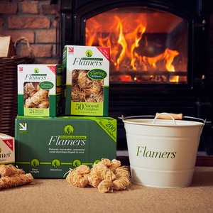 200 Flamers Wood Wool Firelighters - Clear by Flamers