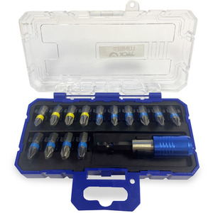 Lumberjack Screwdriver Bit Set 15 Piece For Drill - Silver by Lumberjack