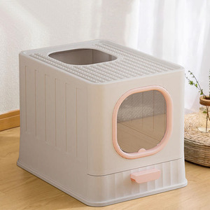 Kitty Litter Box Fully Enclosed Anti-Splashing by Livingandhome