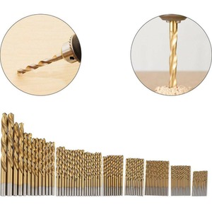 Lumberjack High Quality 99 Piece Titanium Coated HSS Drill Bits Set - Red by Lumberjack