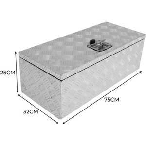 Aluminium Lockable Toolboxes - Silver / 74.5cm by T-Mech