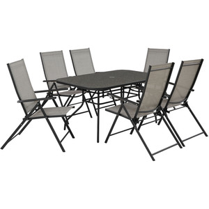 Rio 5 Position Garden Chair - Grey by Outdoor Essentials