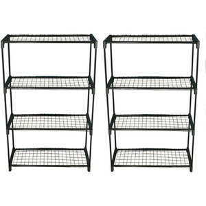 Greenhouse Staging Shelving Racking 4 Tier - Green / 2 by Selections