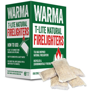 Warma 20 Natural T-lite Firelighters - Beige by Warma