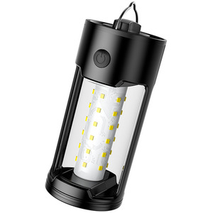 LED Waterproof Rechargeable Portable Tent Lamp - Black