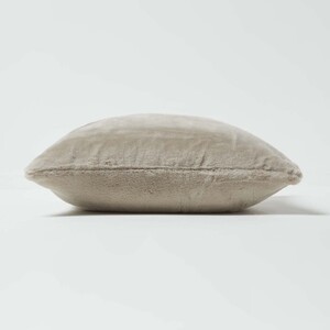 Soft Touch Faux Fur Cushion 46 x 46 cm by Homescapes