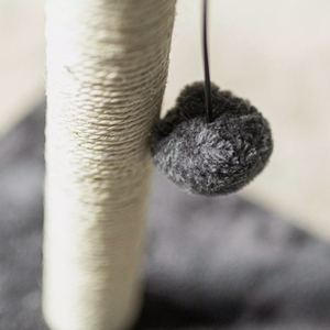 Pet Scratching Post Cat Kitten Pole - Grey & Cream by Marco Paul