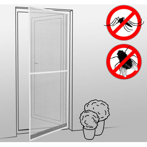 Fly Screen For Door Frame - White by tectake