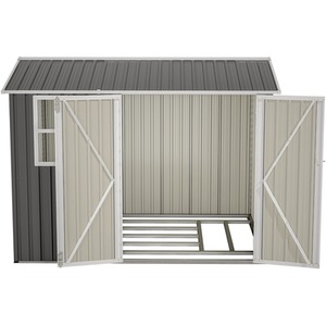BIRCHTREE Garden Shed with Window - Grey / 8x6ft by BIRCHTREE