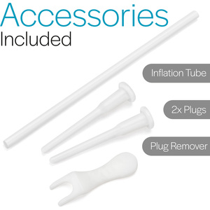 Soft Pilates Ball Anti Burst with Inflation Tube - Grey by Core Balance