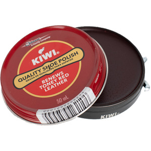 Shoe Polish for Classic Leather Shoe Shine Protection 50ml - Tonie Red by Kiwi