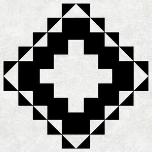 Floor Tiles Self-Adhesive Vinyl Flooring Kitchen Bathroom - Black, White / Victorian by D-C-Fix