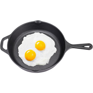 Cast Iron Frying Pan - Dark Grey / 30cm by Livingandhome