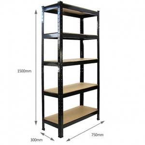 Monster Racking T-Rax Heavy Duty Shelving Units, 75cm W, 30cm D - Black by Monster Racking
