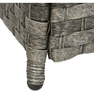 Outsunny 7 Pieces PE Rattan Garden Furniture Set - Grey by Outsunny