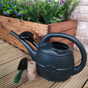 5L Ward Garden Watering Can with Rose - Green - Green by Samuel Alexander