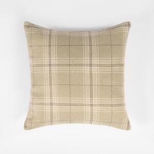 Pack Of Woven Check Cushion Covers - Sage Green / 2 by OHS
