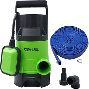 Submersible Water Pump 400W with Layflat Hose by Pro-Kleen