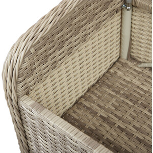 Cambridge Rattan Garden Bench - Natural by Malay Deluxe