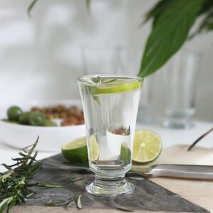 Troya Glass Footed Tumblers - 150ml - Pack of 12 - Clear by LAV