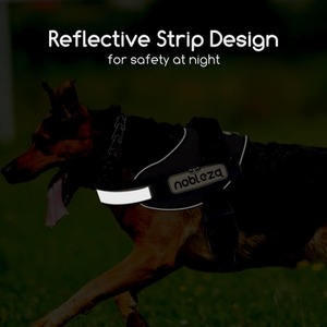 Dog Reflective Adjustable No-Pull Dog Vest Harness by Nobleza