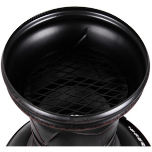 Steel Chimenea - Black and Gold - Black and Gold by Vida Designs