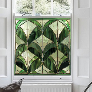 Accumol Art Deco Stained Glass Window Film by Creative Printing