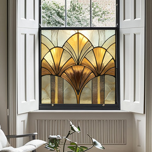 Alagna Art Deco Stained Glass Window Film by Creative Printing Solutions