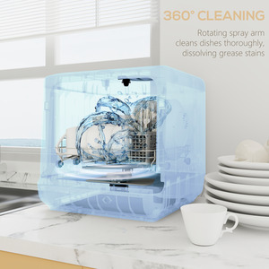 HOMCOM Table Top Dishwasher with 4 Settings by HOMCOM
