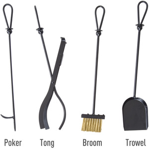 Outsunny Firewood Log Rack Holder - Black by Outsunny