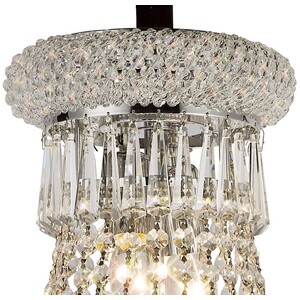 Alexandra Ceiling Pendant Chandelier 9 Light Polished Chrome, Crystal - Polished Chrome