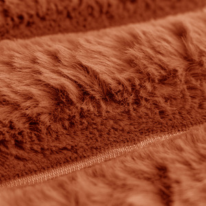 Luxury Jumbo Chunky Cord Fur Blanket - Orange by Velosso