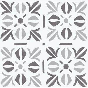 Floor Tiles Self-Adhesive Vinyl Flooring Kitchen Bathroom - Grey / Cubia by D-C-Fix