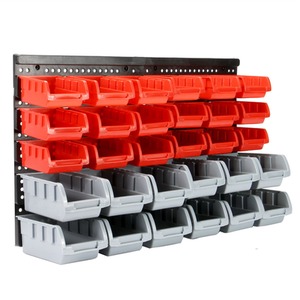 Wall Mounted DIY Storage Bins and Backboards - Black by Pukkr