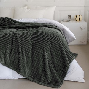 Snug Soft Chunky Ribbed Cord Plush Throw Blanket by Velosso