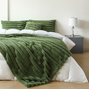 Luxury Jumbo Chunky Cord Fur Blanket by Velosso