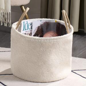 Boucle Storage Basket - Cream by OHS