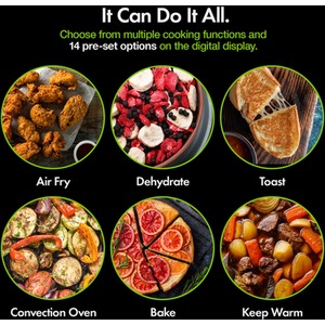 Air Fryer Oven - Black / 28l by VonShef